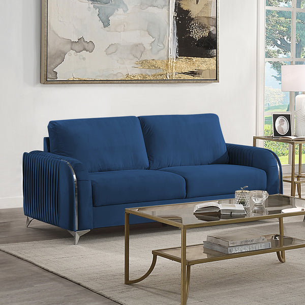ACME Wenona Blue Velvet Sofa Model LV01774