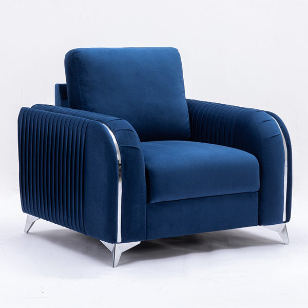 ACME Wenona Blue Velvet Chair Model LV01776