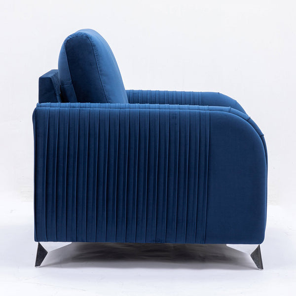 ACME Wenona Blue Velvet Chair Model LV01776
