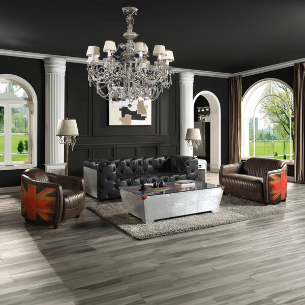 ACME Brancaster Aluminum End Table Model LV01813