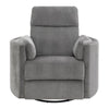 ACME Sagen Charcoal Chenille Glider Recliner with Swivel Model LV01879