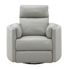 ACME Sagen Gray Leather Aire Glider Recliner with Swivel Model LV01880