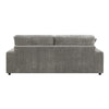 ACME Tavia Gray Corduroy Sectional Sofa with 6 Pillows Model LV01882