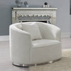 ACME Odette Beige Chenille Chair with 1 Pillow Model LV01919