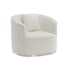 ACME Odette Beige Chenille Chair with 1 Pillow Model LV01919