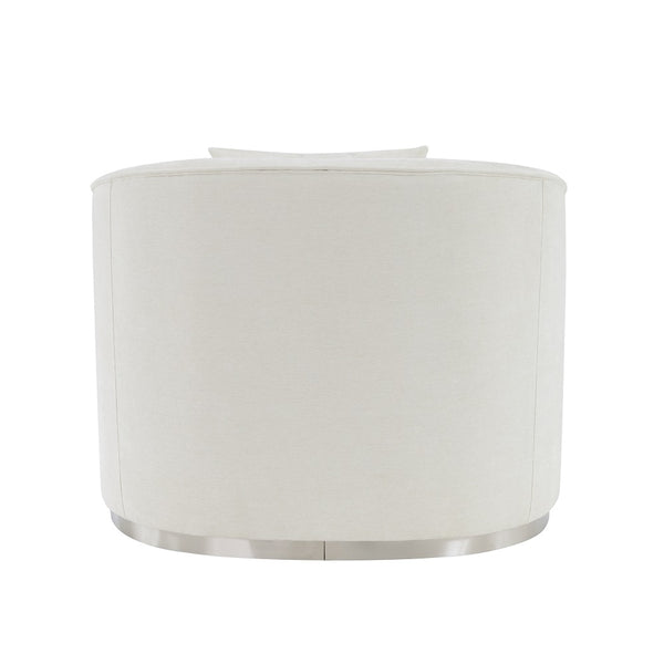 ACME Odette Beige Chenille Chair with 1 Pillow Model LV01919