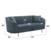 ACME Nakendra Cobalt Blue Chenille Sofa with 2 Pillows Model LV01920