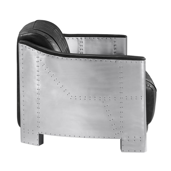 ACME Sedna Black Top Grain Leather Loveseat Model LV01983