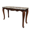 ACME Nayla Natural Marble & Cherry Sofa Table Model LV02006