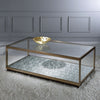 ACME Kaia Glass & Gold Coffee Table Model LV02085