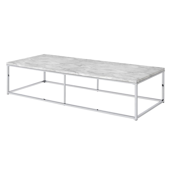 ACME Voleta Chrome Coffee Table Model LV02088