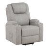 ACME Evander Light Gray Chenille Recliner with Power Lift & Massage Model LV02180