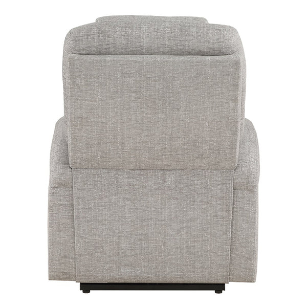 ACME Evander Light Gray Chenille Recliner with Power Lift & Massage Model LV02180
