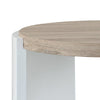 ACME Zoma White High Gloss & Oak End Table Model LV02415