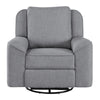 ACME Destiny Gray Linen Glider Recliner with Swivel Model LV02535