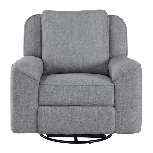 ACME Destiny Gray Linen Glider Recliner with Swivel Model LV02535