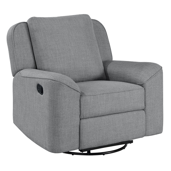 ACME Destiny Gray Linen Glider Recliner with Swivel Model LV02535