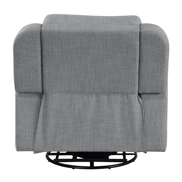 ACME Destiny Gray Linen Glider Recliner with Swivel Model LV02535