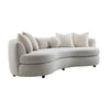 ACME Iniko Beige Boucle Sofa with 6 Pillows Model LV02542