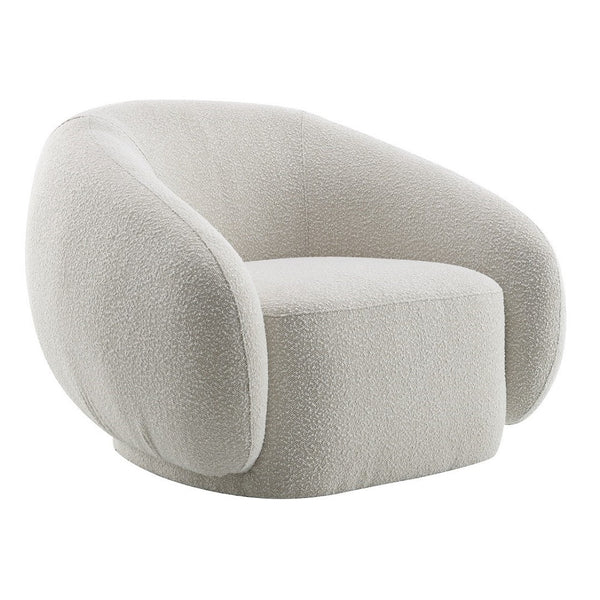 ACME Isabel Beige Boucle Chair with Swivel Model LV02543