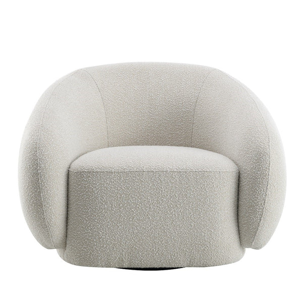 ACME Isabel Beige Boucle Chair with Swivel Model LV02543