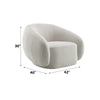 ACME Isabel Beige Boucle Chair with Swivel Model LV02543