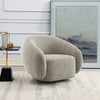 ACME Isabel 2 Tone Brown Boucle Chair with Swivel Model LV02568