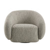ACME Isabel 2 Tone Brown Boucle Chair with Swivel Model LV02568