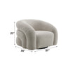 ACME Irma Gray Boucle Chair with Swivel Model LV02569