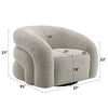 ACME Irma Gray Boucle Chair with Swivel Model LV02569
