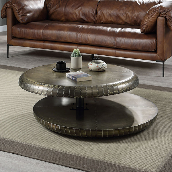 ACME Brancaster Bronze Aluminum Coffee Table Model LV02595