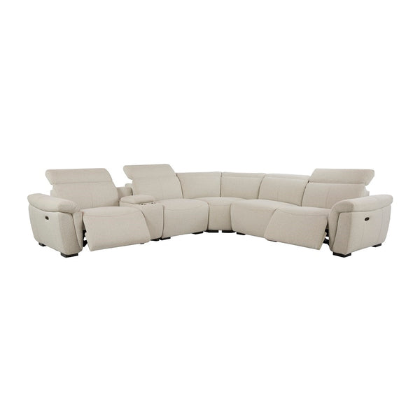 ACME Dayana Beige Boucle Power Motion Sectional Sofa Model LV02680