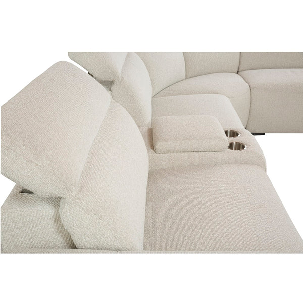 ACME Dayana Beige Boucle Power Motion Sectional Sofa Model LV02680