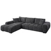 ACME Chosen Gray Chenille Sectional Sofa with 3 Pillows Model LV02720