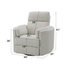 ACME Sagen Beige Boucle Glider Recliner with Swivel Model LV02733
