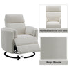 ACME Sagen Beige Boucle Glider Recliner with Swivel Model LV02733