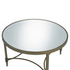 ACME Aditya Mirrored & Antique Brass Coffee Table Model LV02735