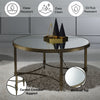 ACME Aditya Mirrored & Antique Brass Coffee Table Model LV02735