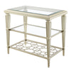 ACME Zaba Glass & Champagne End Table Model LV02786