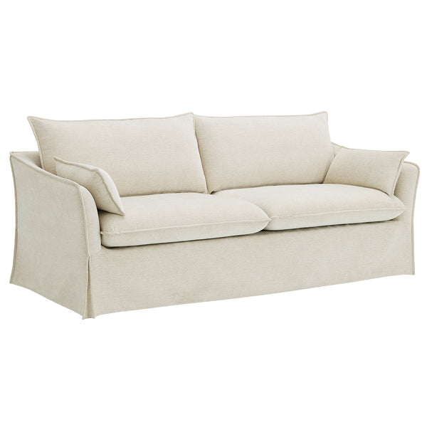 ACME Shane Beige Linen Sofa with 2 Pillows Model LV02910