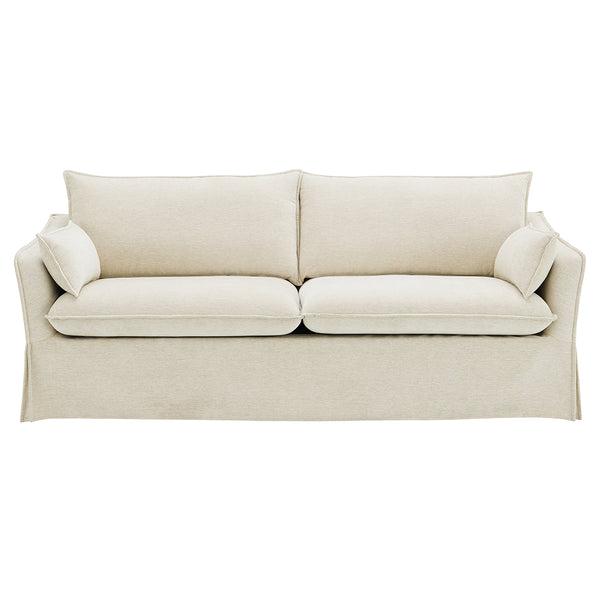 ACME Shane Beige Linen Sofa with 2 Pillows Model LV02910