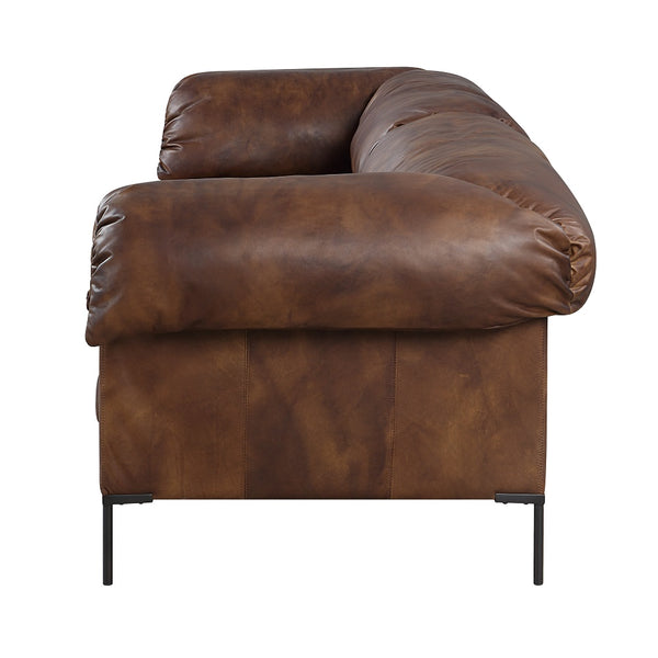 ACME Jaron Mocha Top Grain Leather Sofa Model LV02980