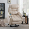 ACME Nairi Ivory Polished Microfiber Power Recliner with Lift Heating & Massage Model LV02995