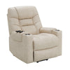 ACME Nairi Ivory Polished Microfiber Power Recliner with Lift Heating & Massage Model LV02995
