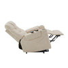 ACME Nairi Ivory Polished Microfiber Power Recliner with Lift Heating & Massage Model LV02995