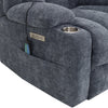 ACME Omarion Blue Chenille Power Recliner with Lift Heating & Massage Model LV02996