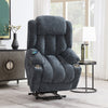 ACME Omarion Blue Chenille Power Recliner with Lift Heating & Massage Model LV02996