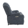 ACME Omarion Blue Chenille Power Recliner with Lift Heating & Massage Model LV02996