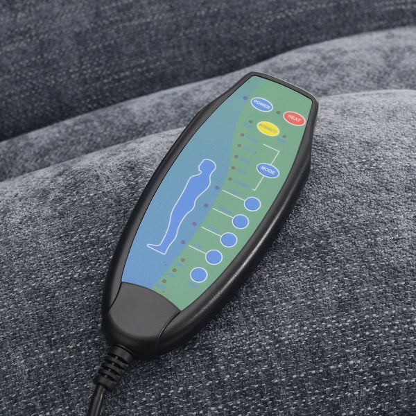 ACME Omarion Blue Chenille Power Recliner with Lift Heating & Massage Model LV02996