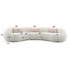 ACME Sahara Beige Boucle Sectional Sofa with 3 Pillows Model LV03010